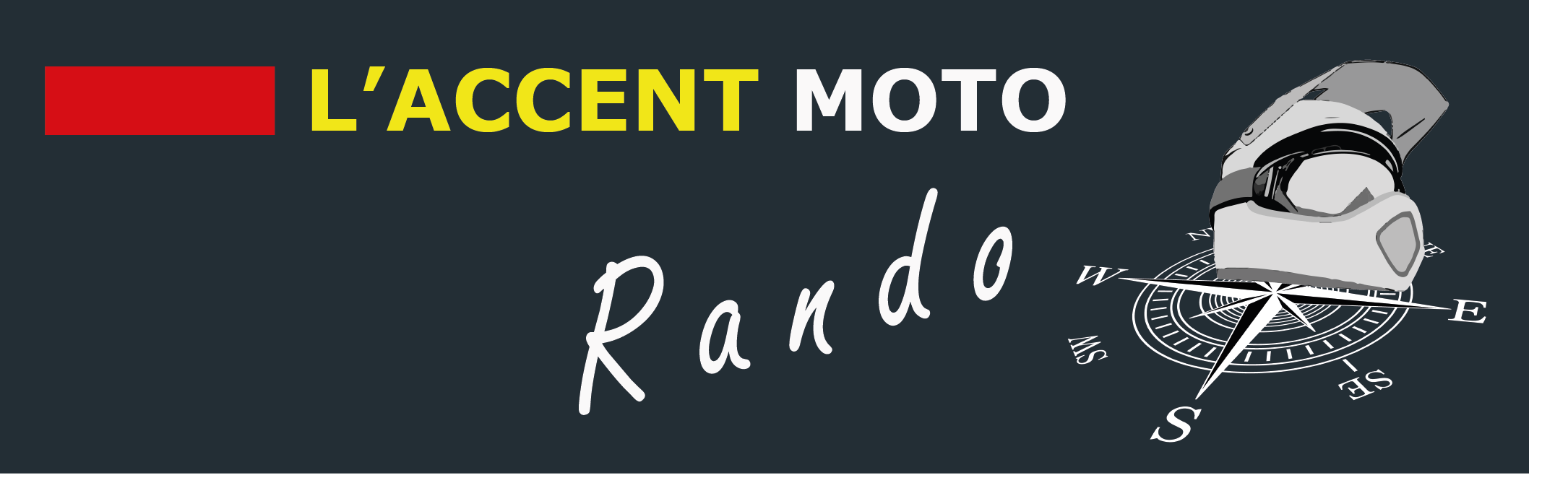 Logo L'Accent Moto 2024 blanc Vectorisé